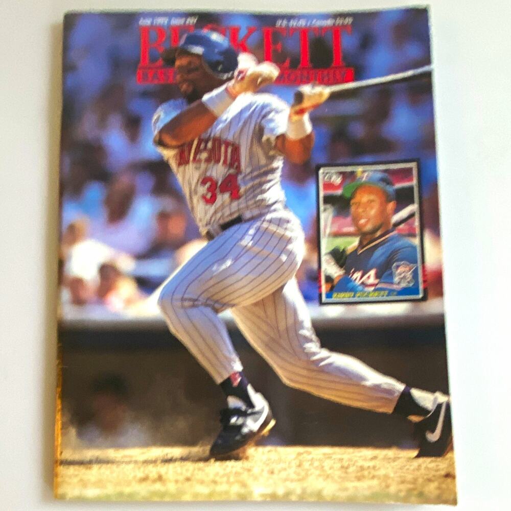 Beckett Baseball Card Monthly Price Guide Magazine 1992 Kirby Puckett Cover